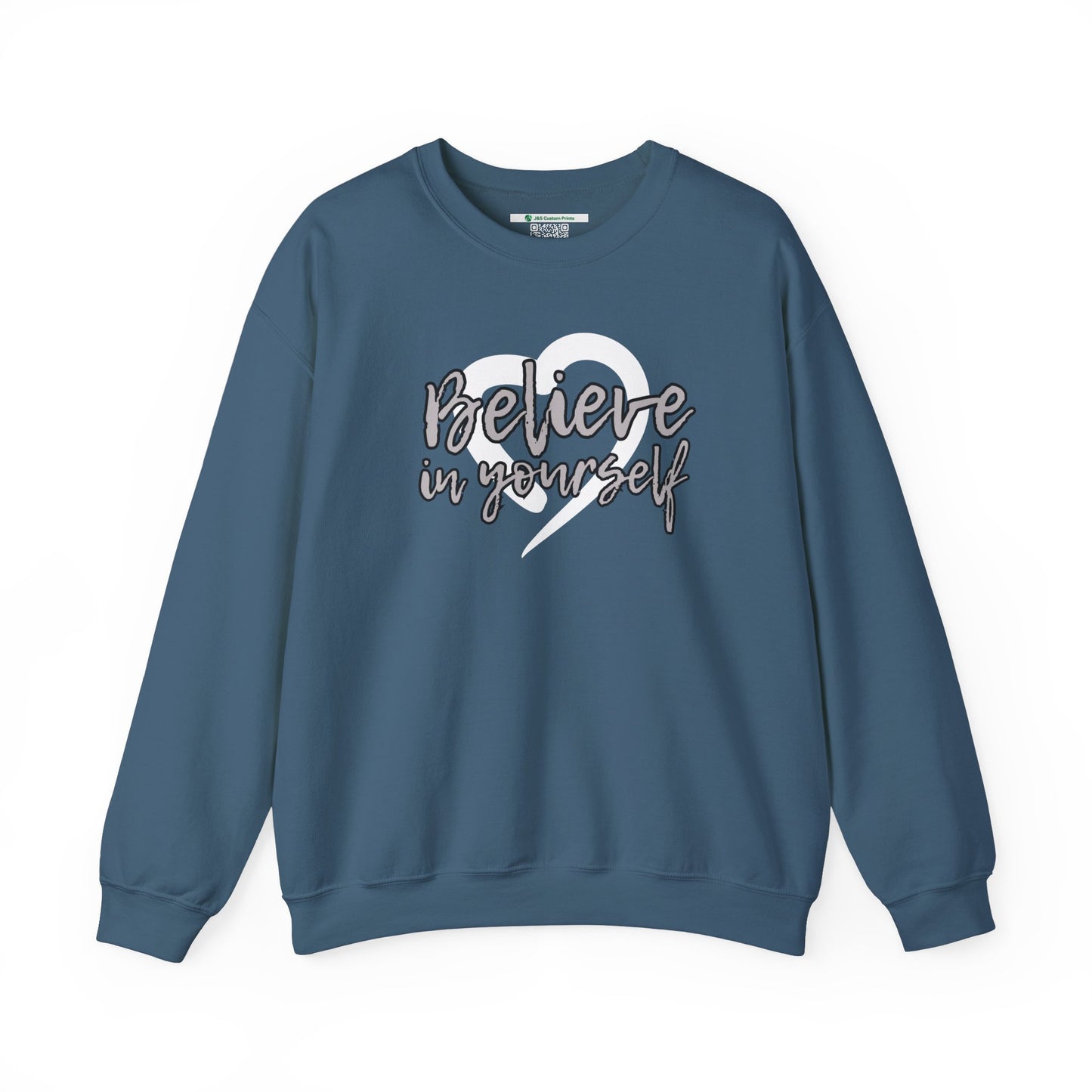 Believe In Yourself -- Gray (Adult Unisex Crewneck Sweatshirt)