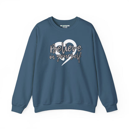 Believe In Yourself -- Gray (Adult Unisex Crewneck Sweatshirt)