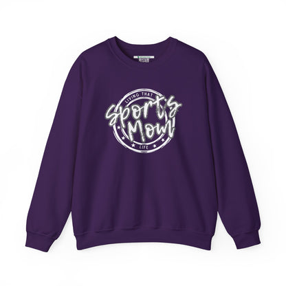 Sports Mom -- Gray Font (Adult Unisex Crewneck Sweatshirt)