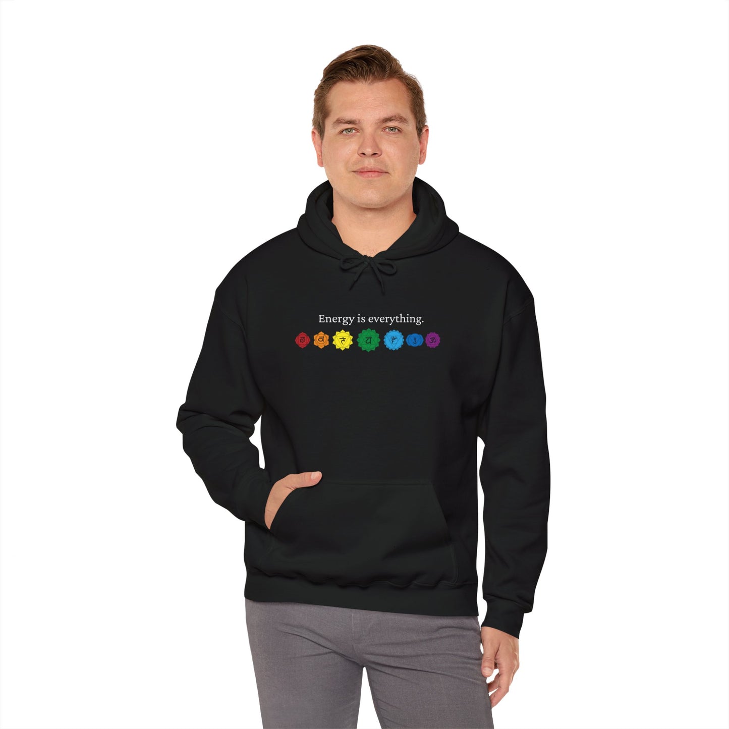 Energy is Everything -- Chakras (Adult Unisex Hooded Sweatshirt)