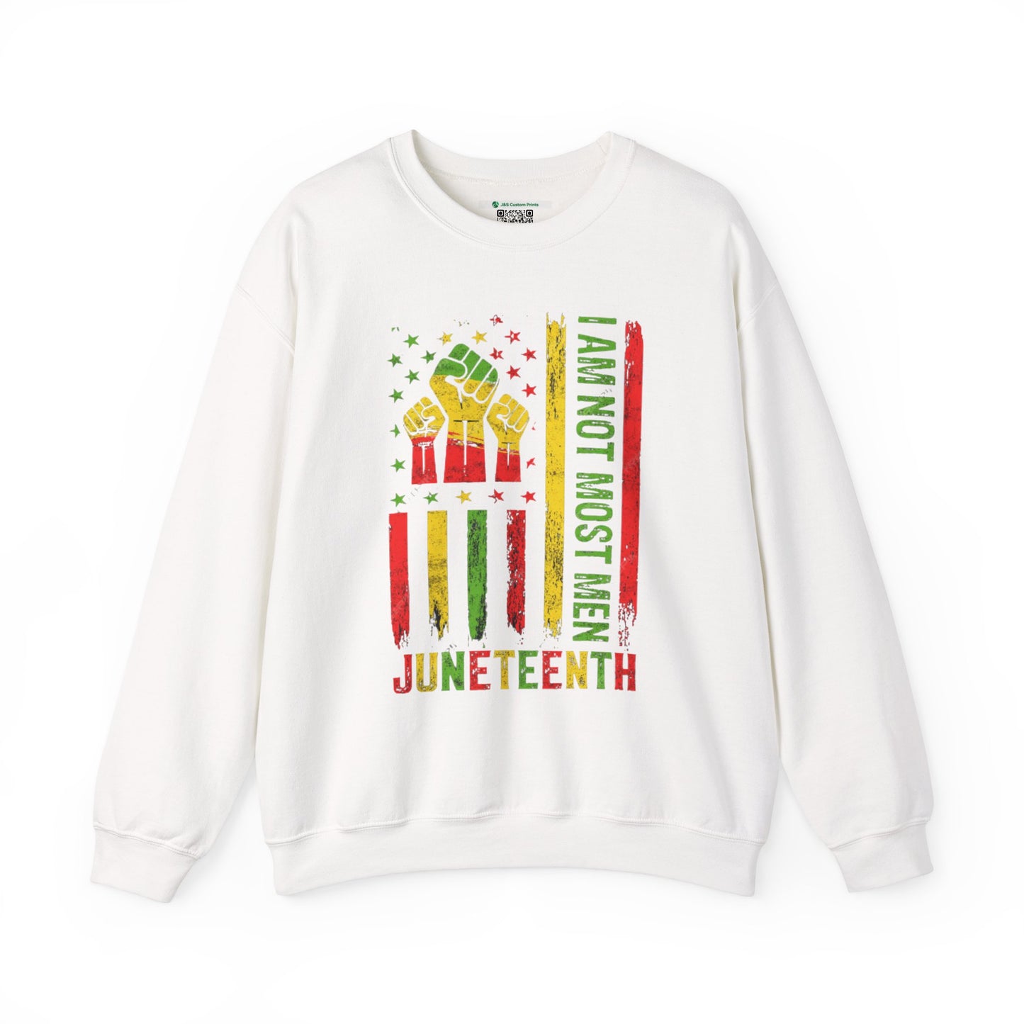 Juneteenth -- Not Most Men (Adult Unisex Crewneck Sweatshirt)