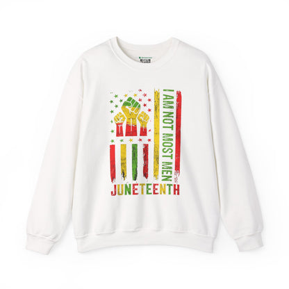 Juneteenth -- Not Most Men (Adult Unisex Crewneck Sweatshirt)