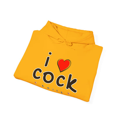 I Love Cocktails -- Playful Font (Adult Unisex Hooded Sweatshirt)