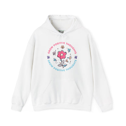 Grow Positive Thoughts (Adult Unisex Hooded Sweatshirt)