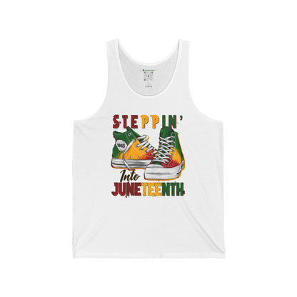 Steppin' Into Juneteenth (Adult Unisex Tank Top)