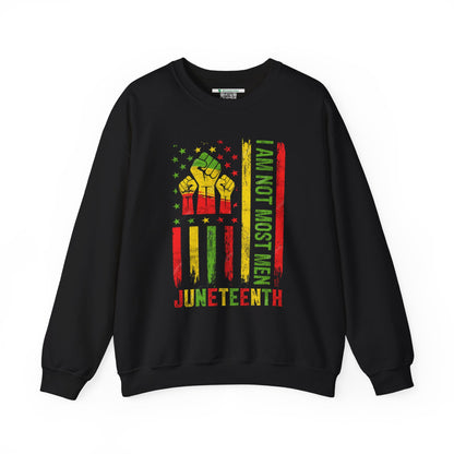 Juneteenth -- Not Most Men (Adult Unisex Crewneck Sweatshirt)