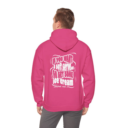 Volleyball Soft Serve (Adult Unisex Hooded Sweatshirt)