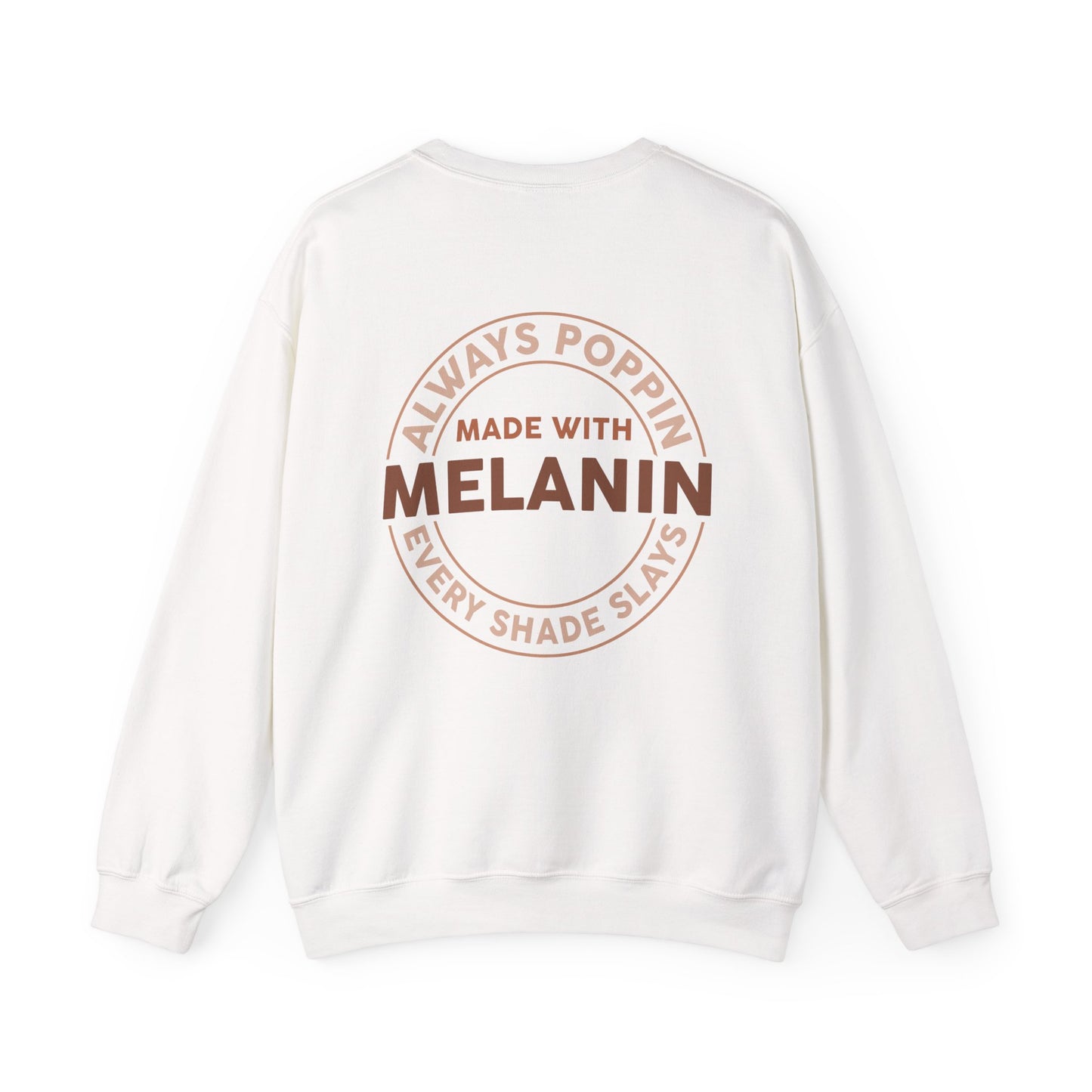 Made With Melanin (Adult Unisex Crewneck Sweatshirt)