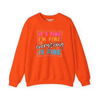 Everything Is Fine (Adult Unisex Crewneck Sweatshirt)