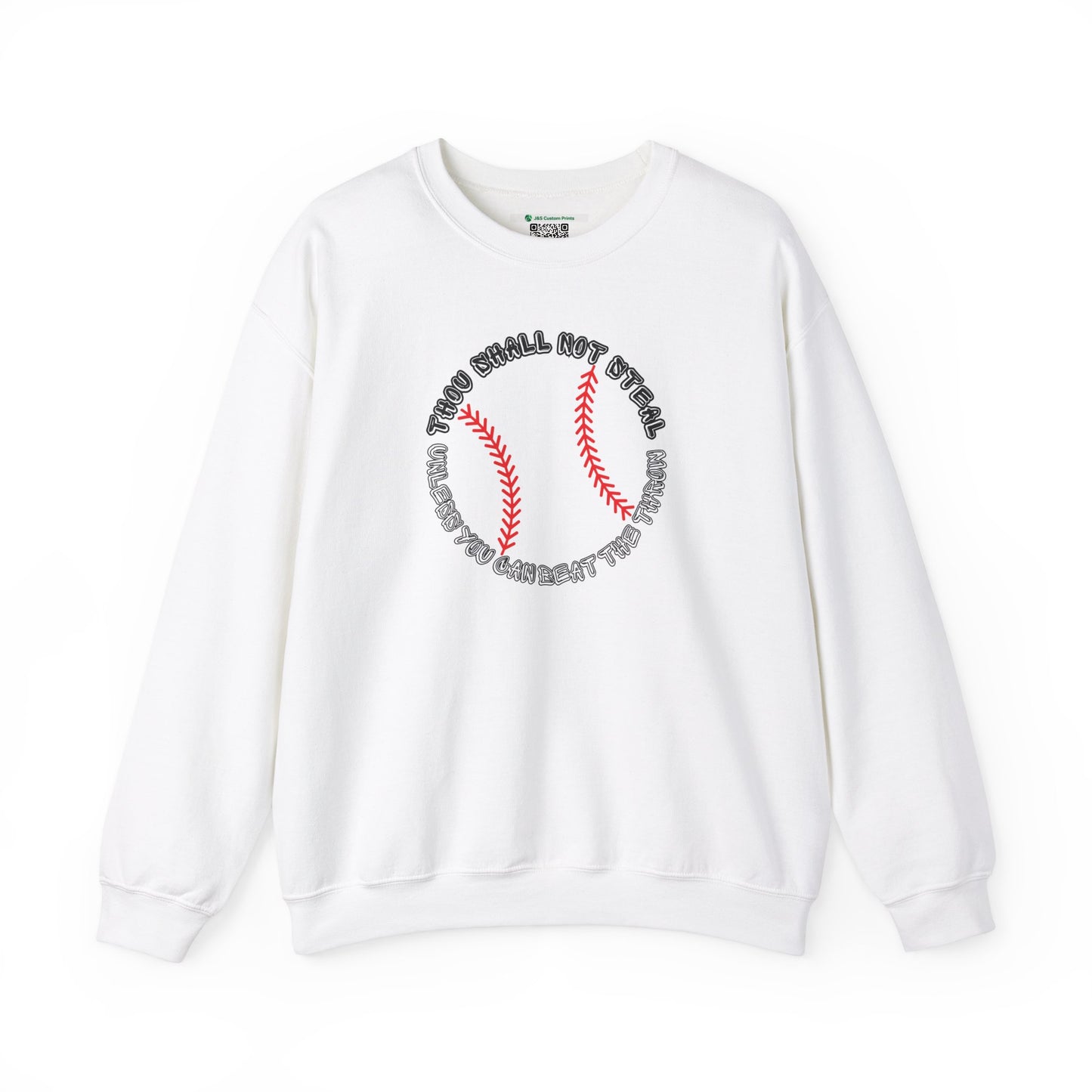 Thou Shall Not Steal Baseball (Adult Unisex Crewneck Sweatshirt)