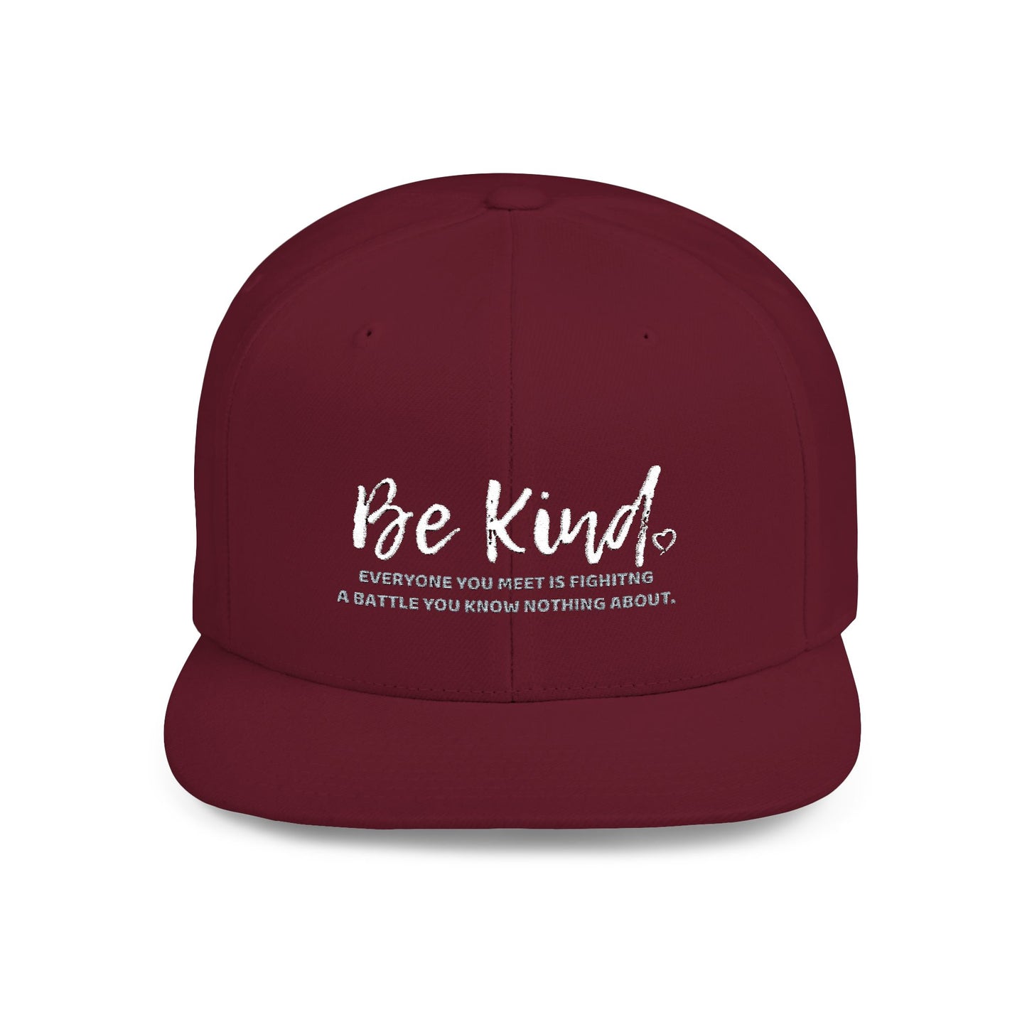 Be Kind (Embroidered Flat-Bill, Cotton, Snapback Hat)