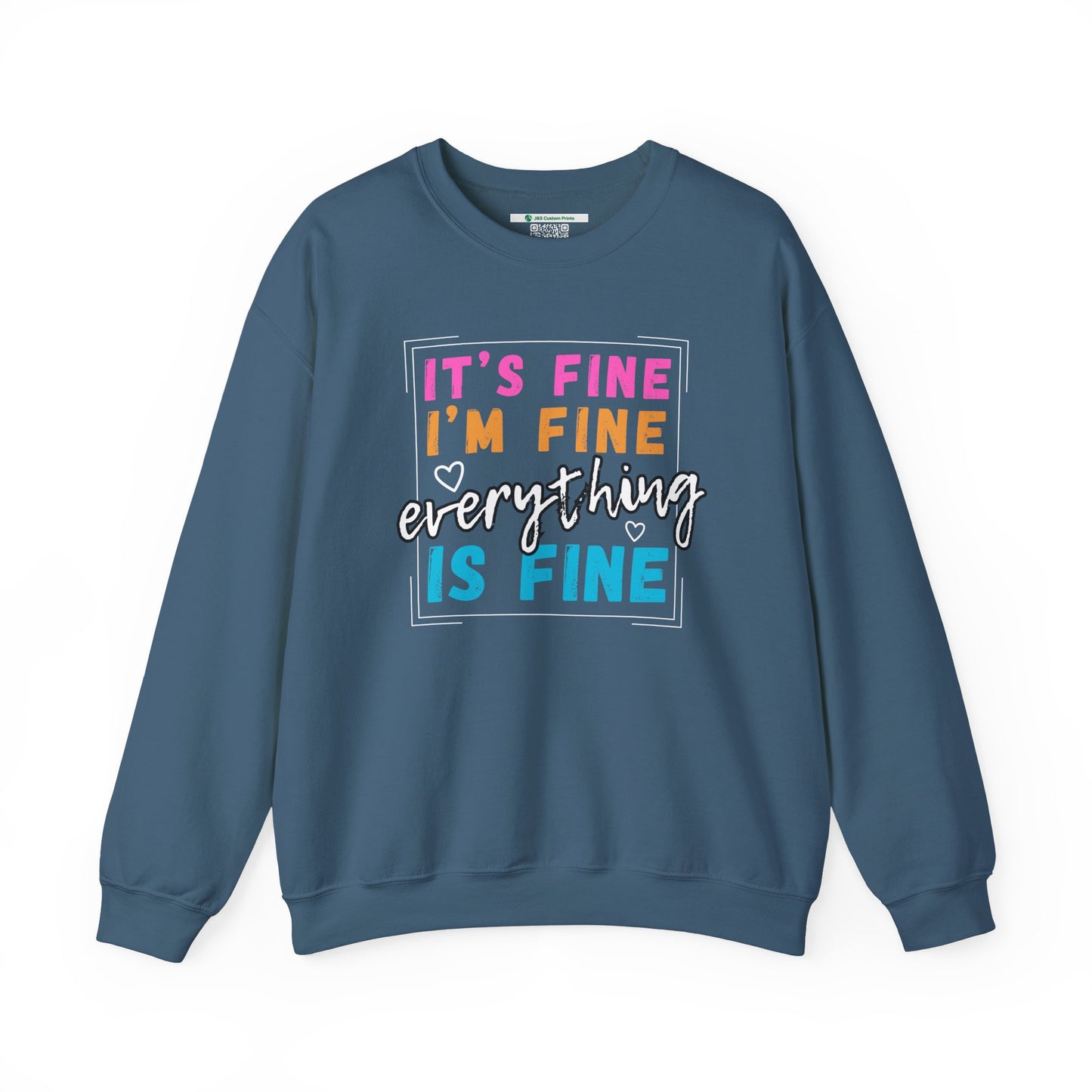 Everything Is Fine (Adult Unisex Crewneck Sweatshirt)