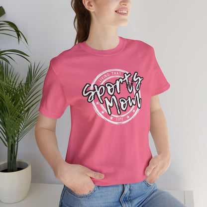 Sports Mom -- Black Font (Adult Unisex Tee)