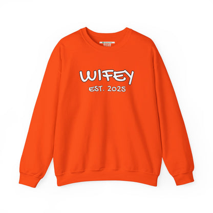 Matching Marriage Set -- "Wifey" (Adult Unisex Crewneck Sweatshirt)