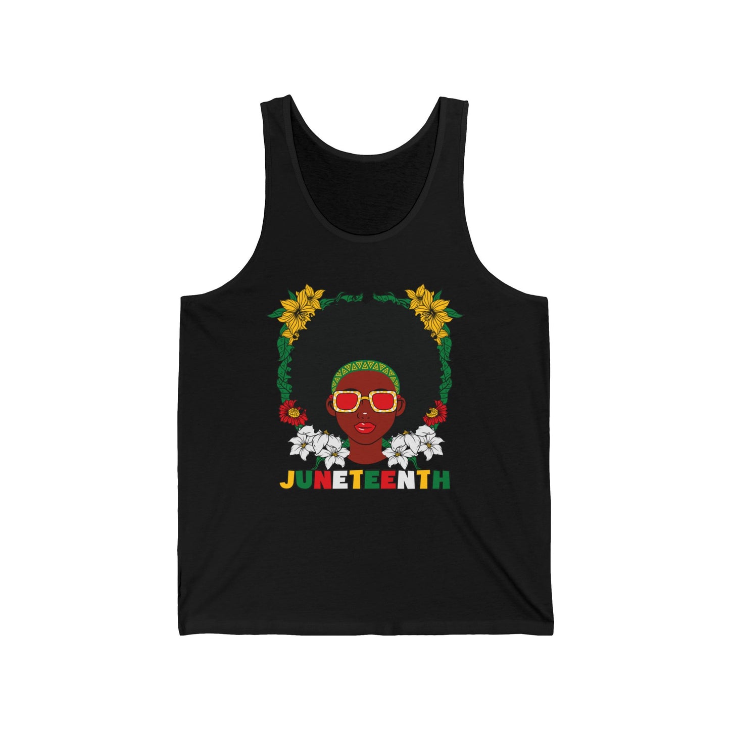 Juneteenth -- Afrocentric Design (Adult Unisex Tank Top)
