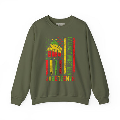 Juneteenth -- Not Most Men (Adult Unisex Crewneck Sweatshirt)