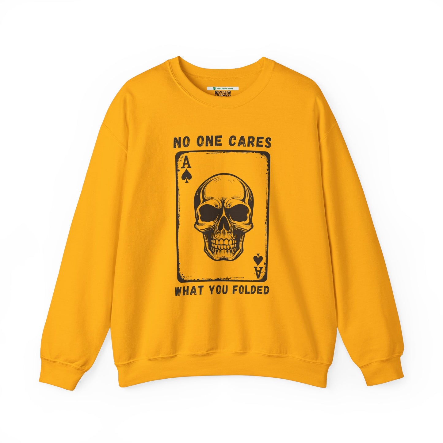 No One Cares What You Folded (Adult Unisex Crewneck Sweatshirt)
