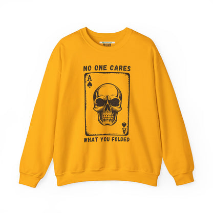 No One Cares What You Folded (Adult Unisex Crewneck Sweatshirt)