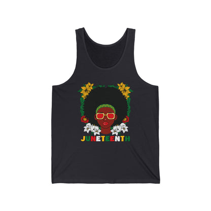 Juneteenth -- Afrocentric Design (Adult Unisex Tank Top)