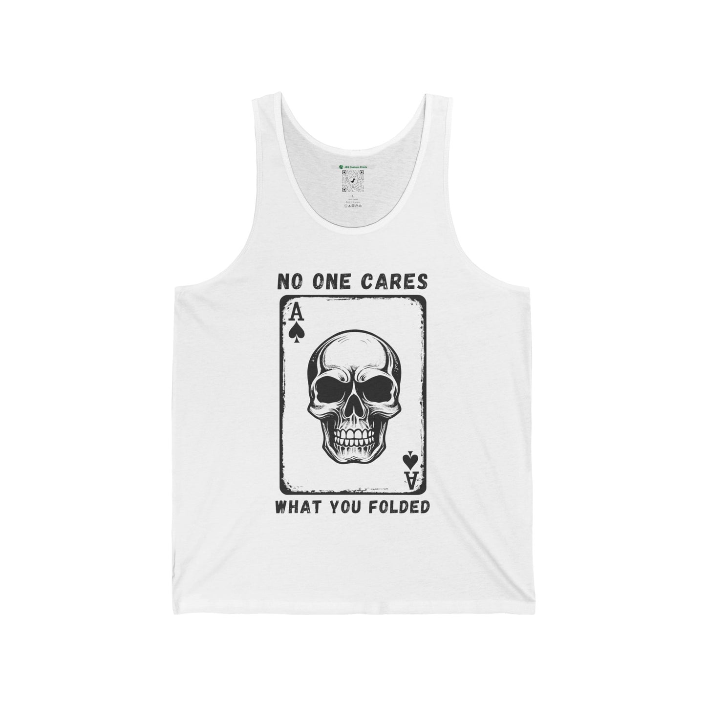 No One Cares What You Folded (Adult Unisex Tank Top)