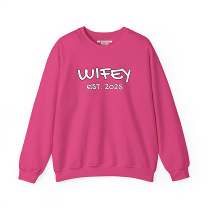 Matching Marriage Set -- "Wifey" (Adult Unisex Crewneck Sweatshirt)