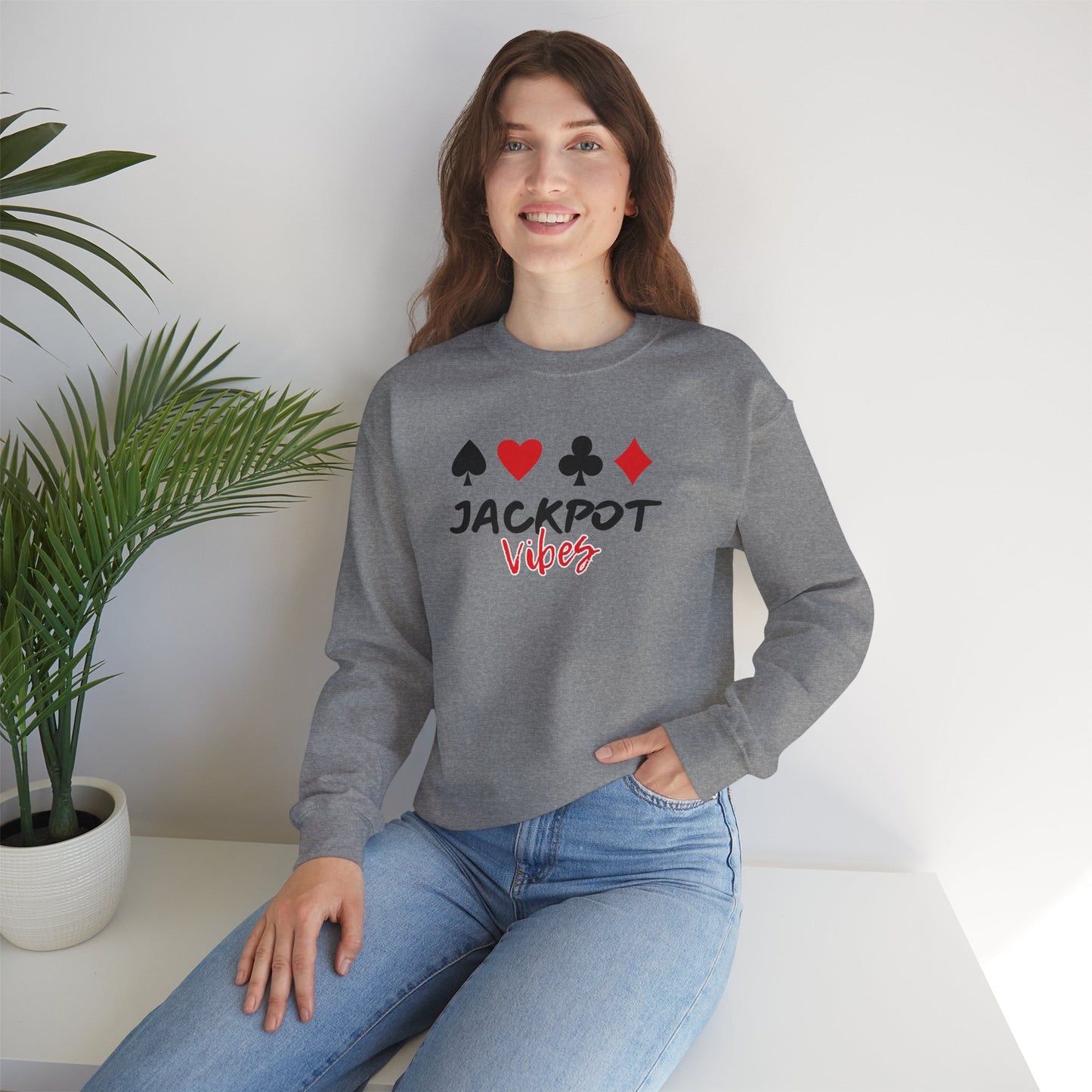 Jackpot Vibes (Adult Unisex Crewneck Sweatshirt)