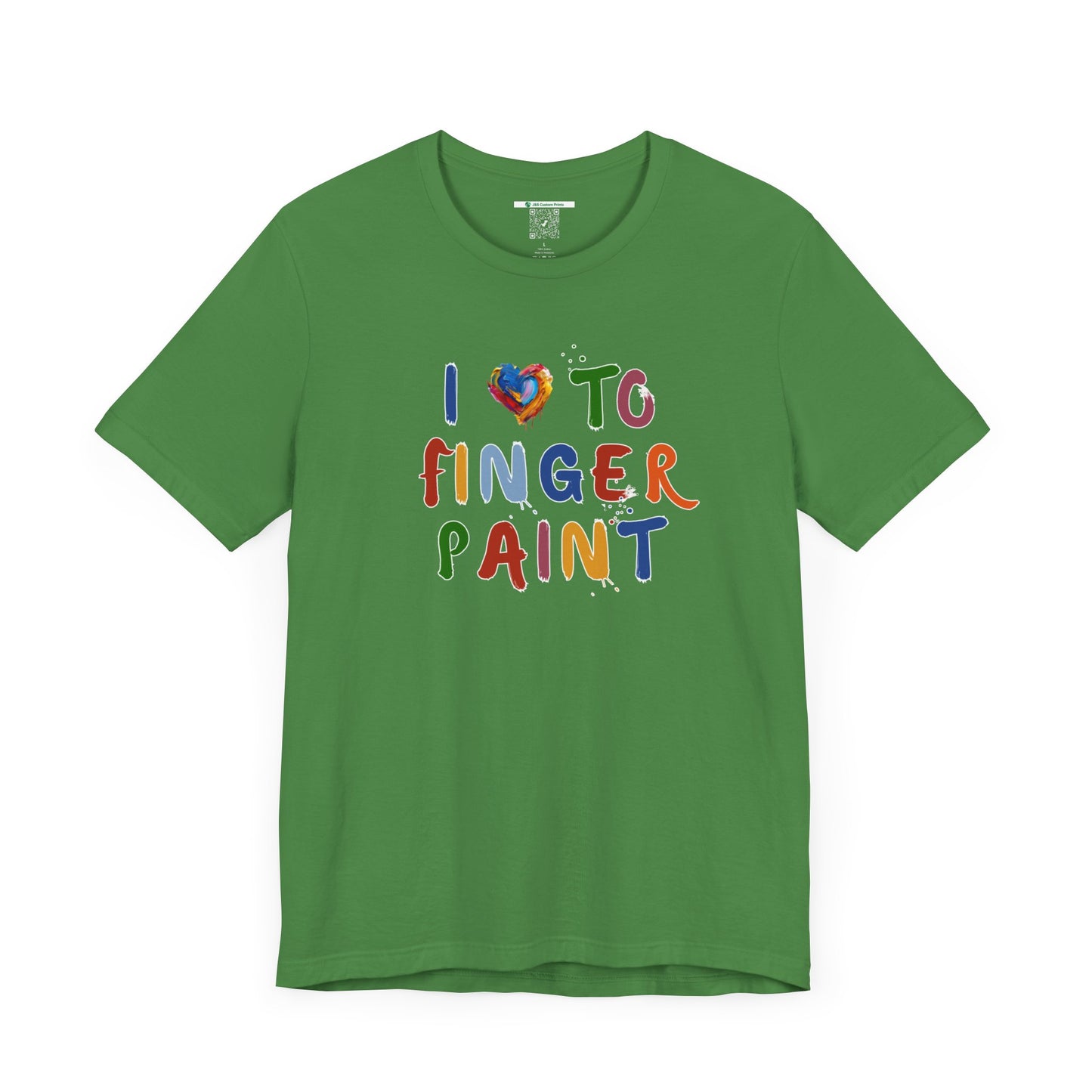 Matching Couple's Set -- I Love to Fingerpaint (Adult Unisex Tee)