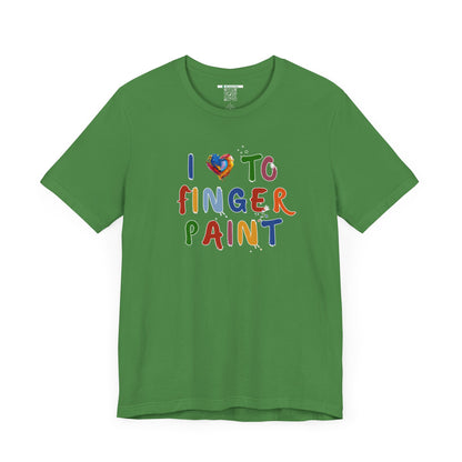 Matching Couple's Set -- I Love to Fingerpaint (Adult Unisex Tee)