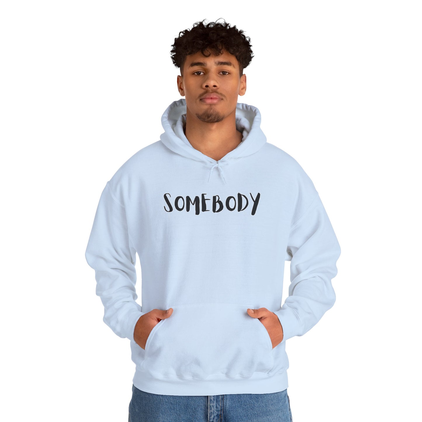 Matching Couple's Set -- "Somebody" (Adult Unisex Hooded Sweatshirt)