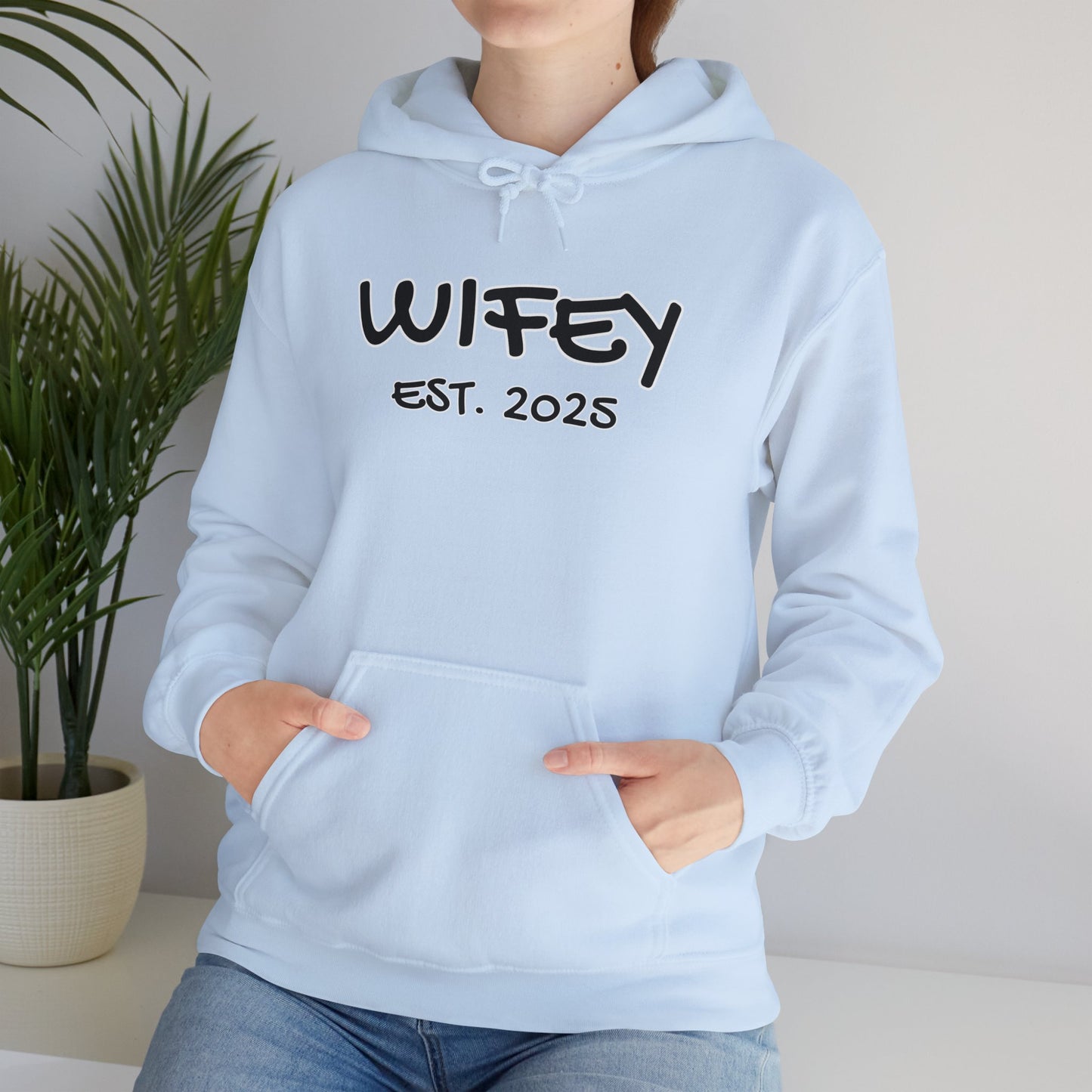 Matching Marriage Set -- "Wifey" (Adult Unisex Hooded Sweatshirt)