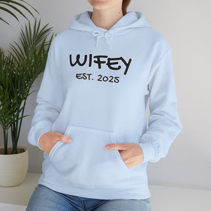 Matching Marriage Set -- "Wifey" (Adult Unisex Hooded Sweatshirt)