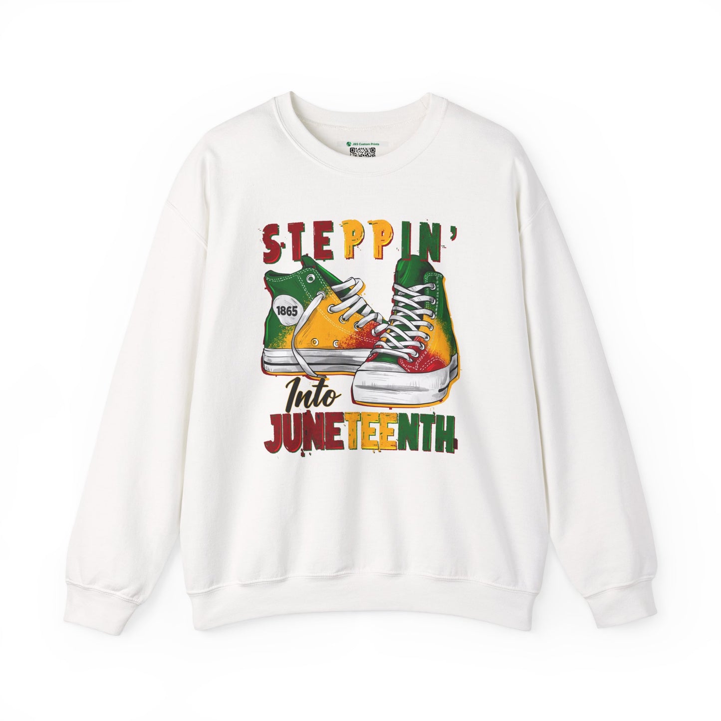 Steppin' Into Juneteenth (Adult Unisex Crewneck Sweatshirt)