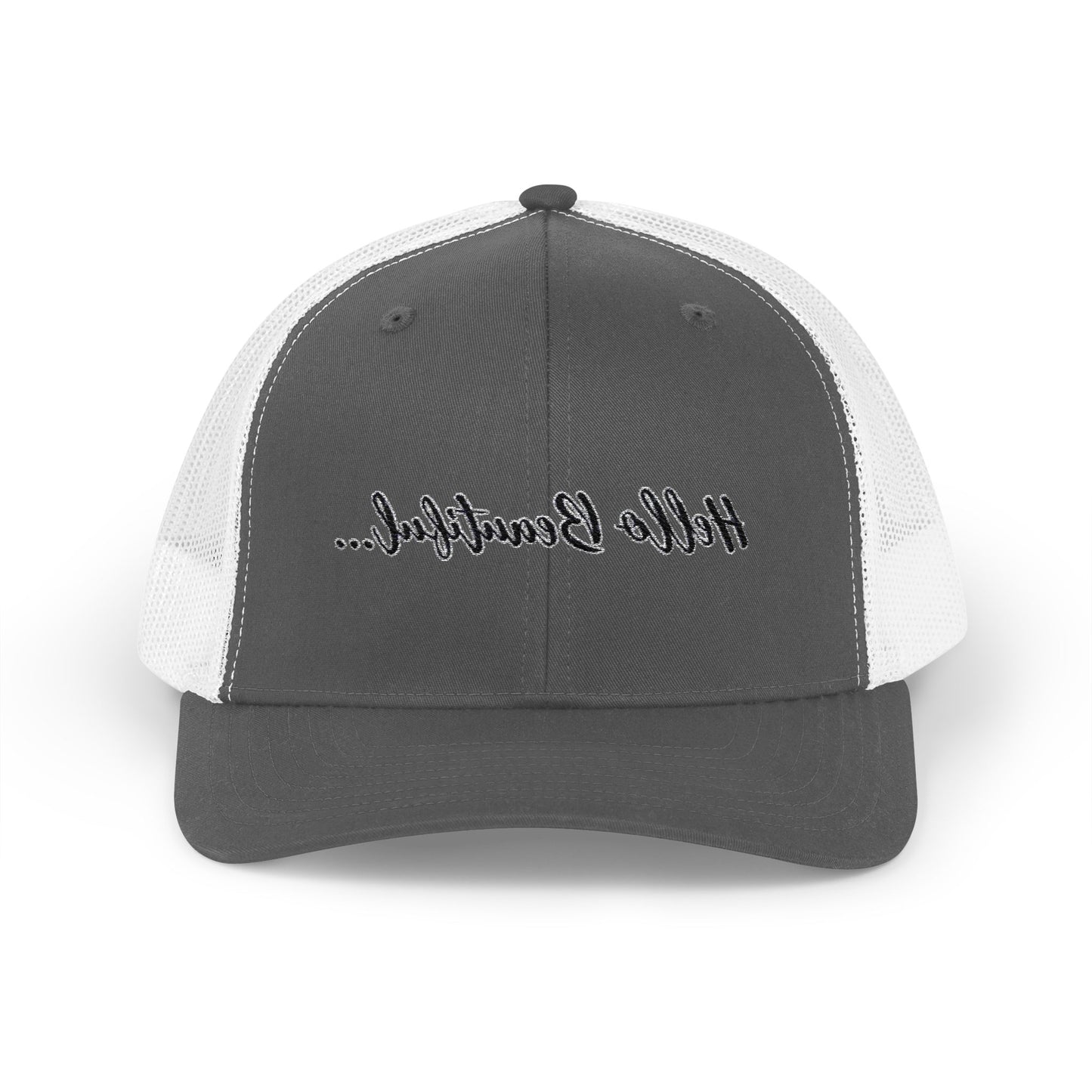 Mirror Message -- Hello Beautiful (Embroidered Snapback Trucker Hat)