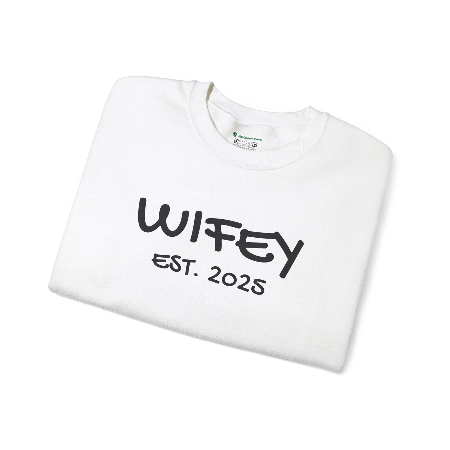Matching Marriage Set -- "Wifey" (Adult Unisex Crewneck Sweatshirt)