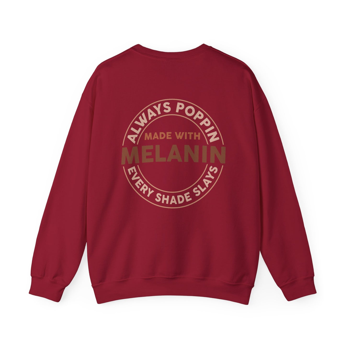 Made With Melanin (Adult Unisex Crewneck Sweatshirt)