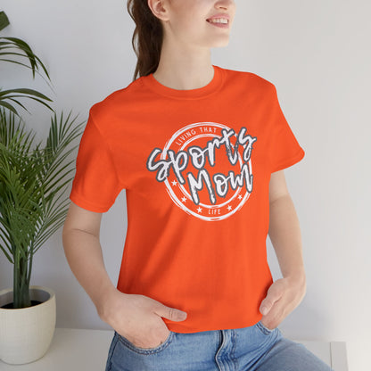 Sports Mom -- Gray Font (Adult Unisex Tee)