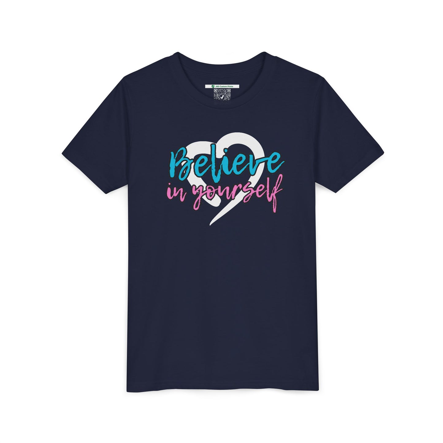 Believe In Yourself -- Blue/Pink (Youth Unisex Tee)
