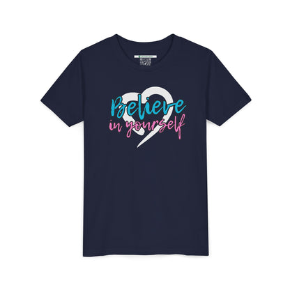 Believe In Yourself -- Blue/Pink (Youth Unisex Tee)