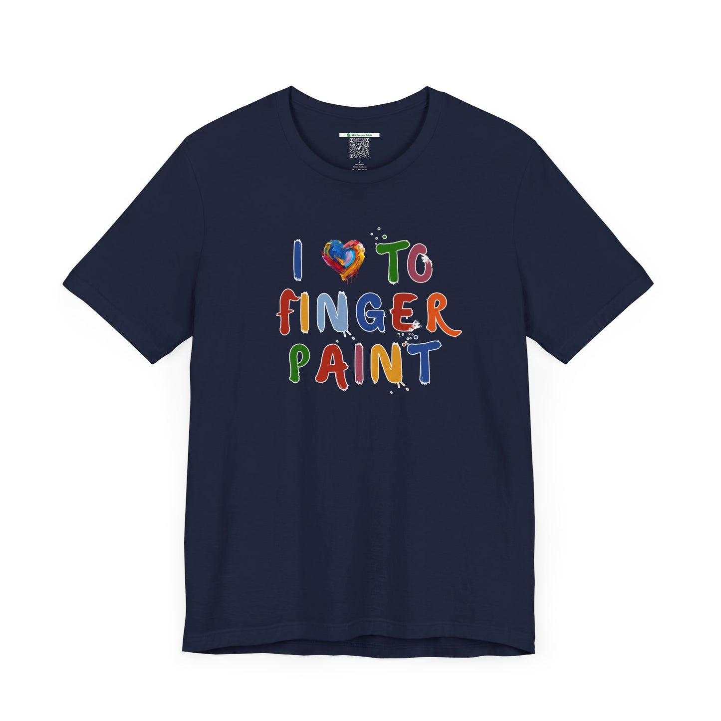 Matching Couple's Set -- I Love to Fingerpaint (Adult Unisex Tee)