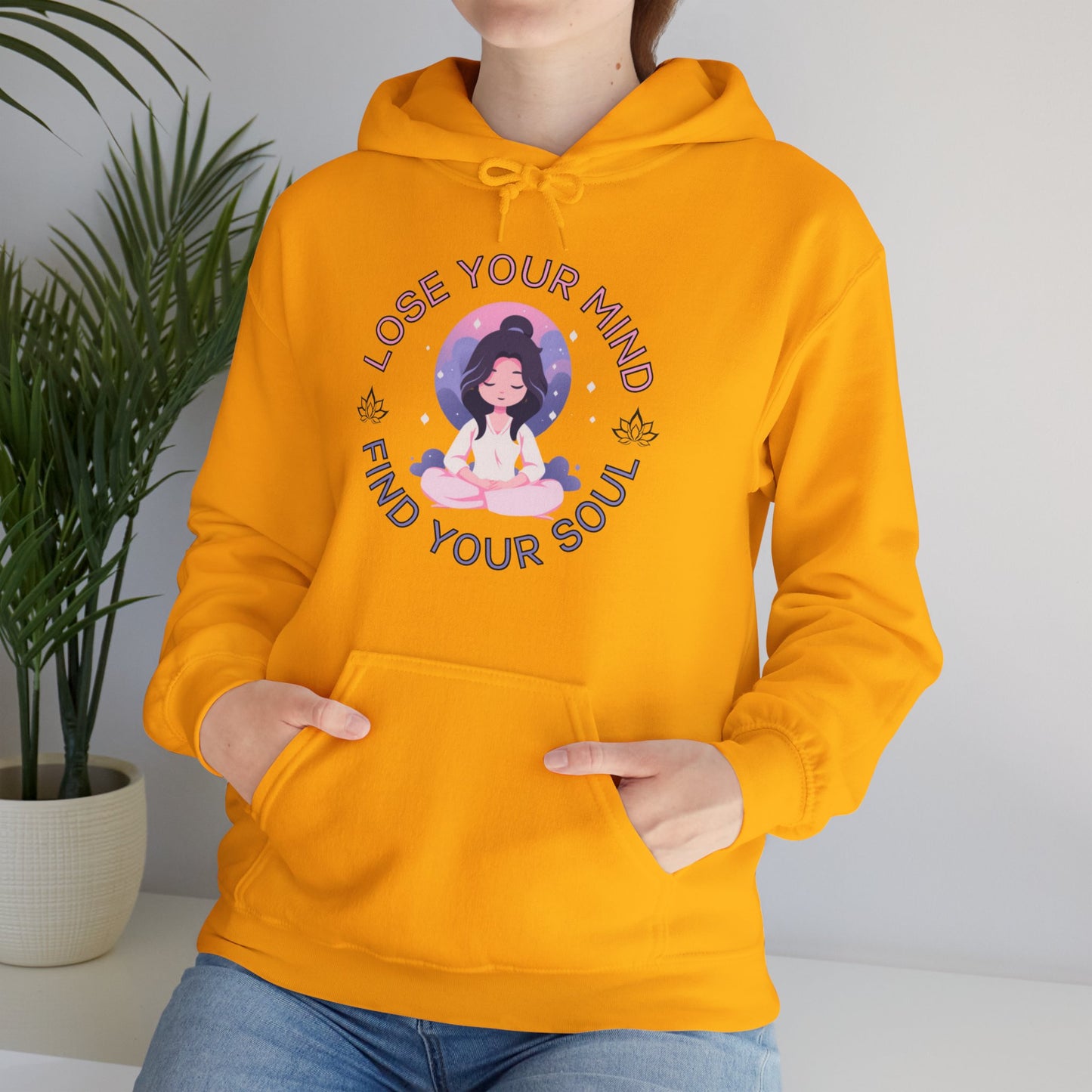 Mindful Awareness --  Meditation (Adult Unisex Hooded Sweatshirt)