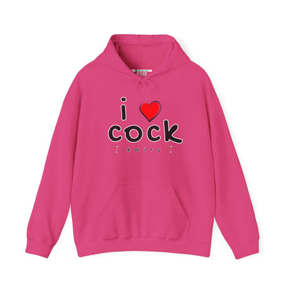 I Love Cocktails -- Playful Font (Adult Unisex Hooded Sweatshirt)