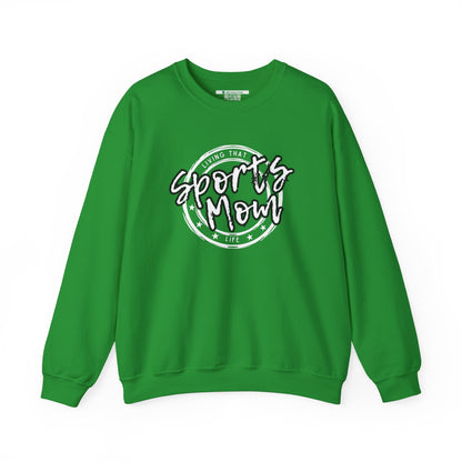 Sports Mom -- Black Font (Adult Unisex Crewneck Sweatshirt)