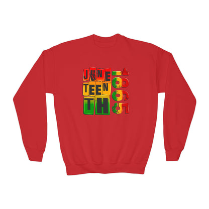 Juneteenth 1865 (Youth Unisex Crewneck Sweatshirt)