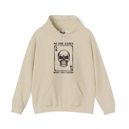 No One Cares What You Folded (Adult Unisex Hooded Sweatshirt)
