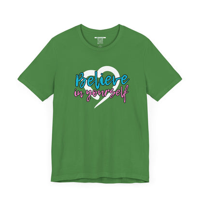 Believe In Yourself -- Pink/Blue (Adult Unisex Tee)