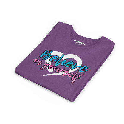 Believe In Yourself -- Blue/Pink (Youth Unisex Tee)
