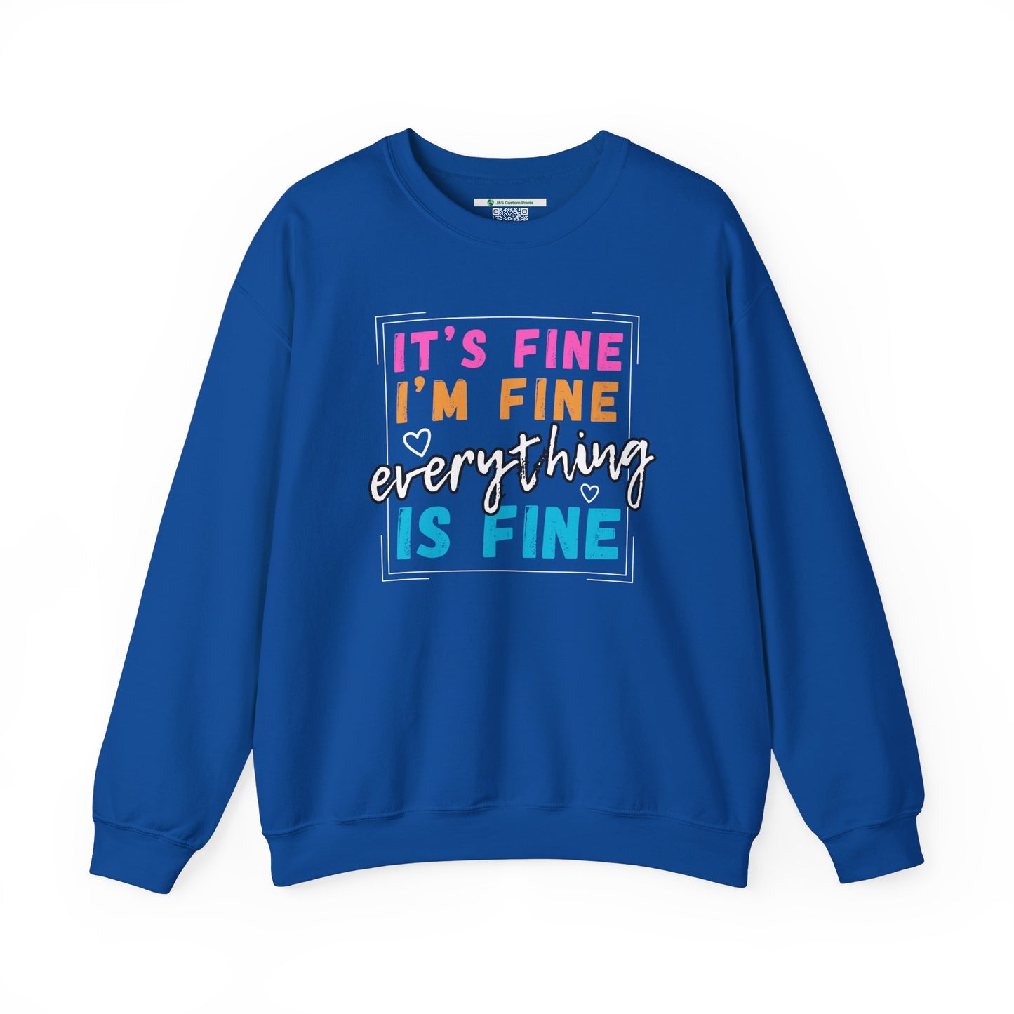 Everything Is Fine (Adult Unisex Crewneck Sweatshirt)