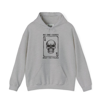 No One Cares What You Folded (Adult Unisex Hooded Sweatshirt)