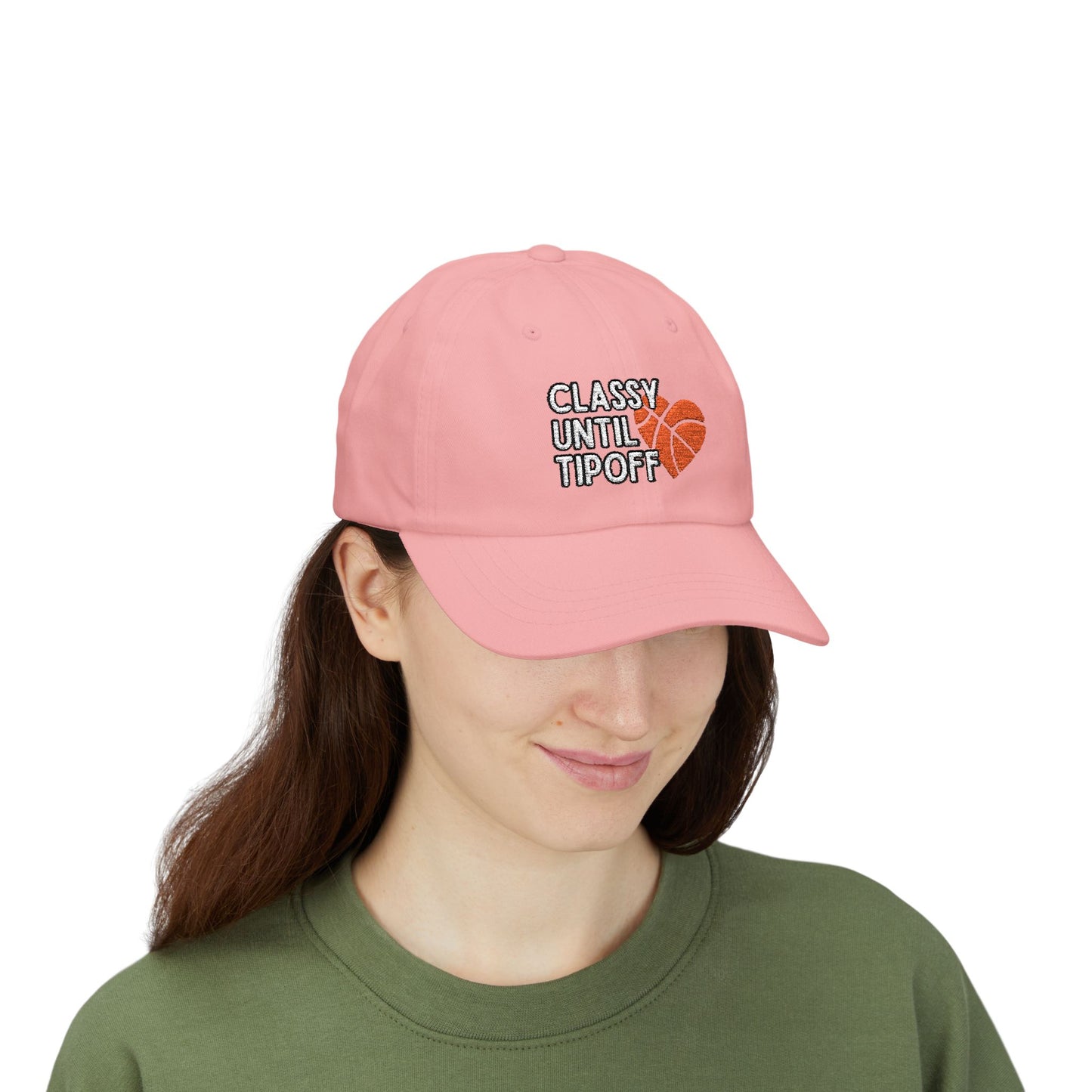 Classy Until Tipoff (Embroidered Classic Dad Cap)