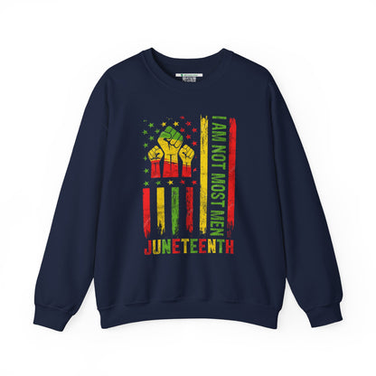 Juneteenth -- Not Most Men (Adult Unisex Crewneck Sweatshirt)